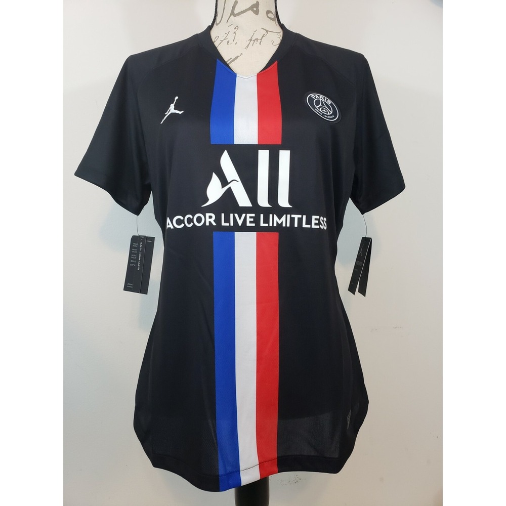 Nike Paris St. Germain Womans Size Large 4th Soccer Jersey BV9201-011 Jordan